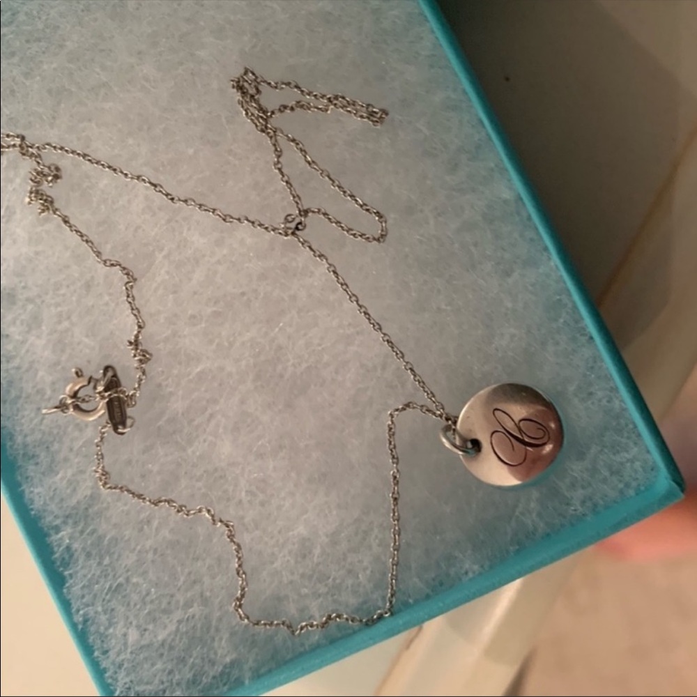 Tiffany & Co. letter C necklace
